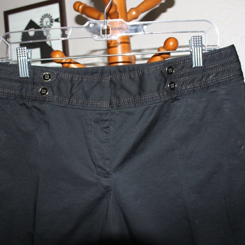 White House Black Market Pedal Pushers Size 8 Black - Picture 2 of 9